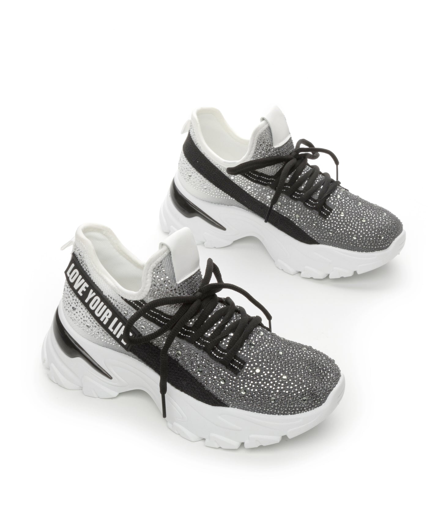 36лв Черен /Бял /Син Дамски маратонки size(36-41)xcess-D2307