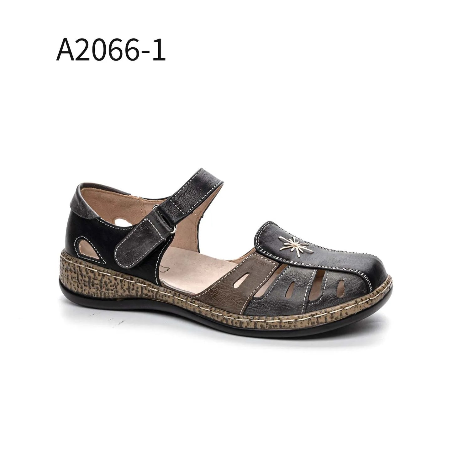 47лв Черен /Бял /Червен Дамски сандали size(36-42)xcess-A2066