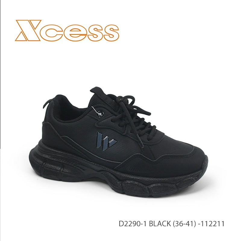 40лв Черен /Бял Дамски маратонки size(36-41)xcess-D2290