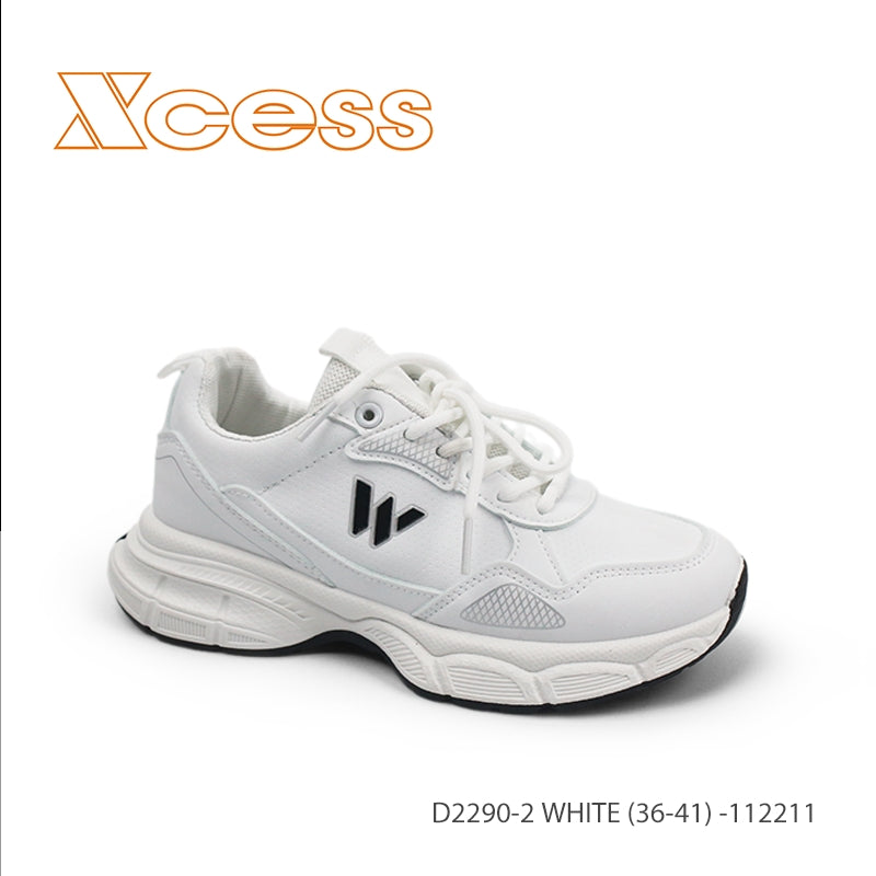 40лв Черен /Бял Дамски маратонки size(36-41)xcess-D2290