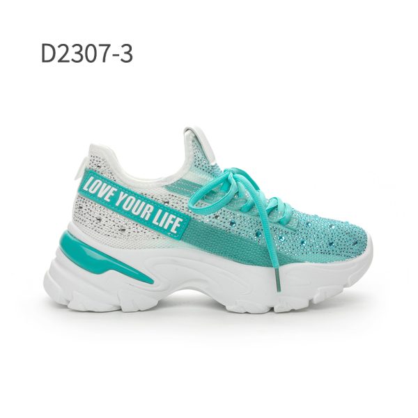 36лв Черен /Бял /Син Дамски маратонки size(36-41)xcess-D2307