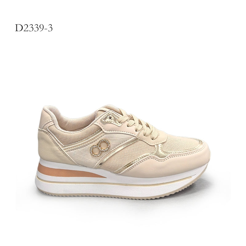 47лв Бежов /Бял /Черен Спортни маратонки size(36-41)xcess-D2339